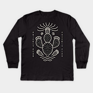 Prickly Pear Cactus Kids Long Sleeve T-Shirt